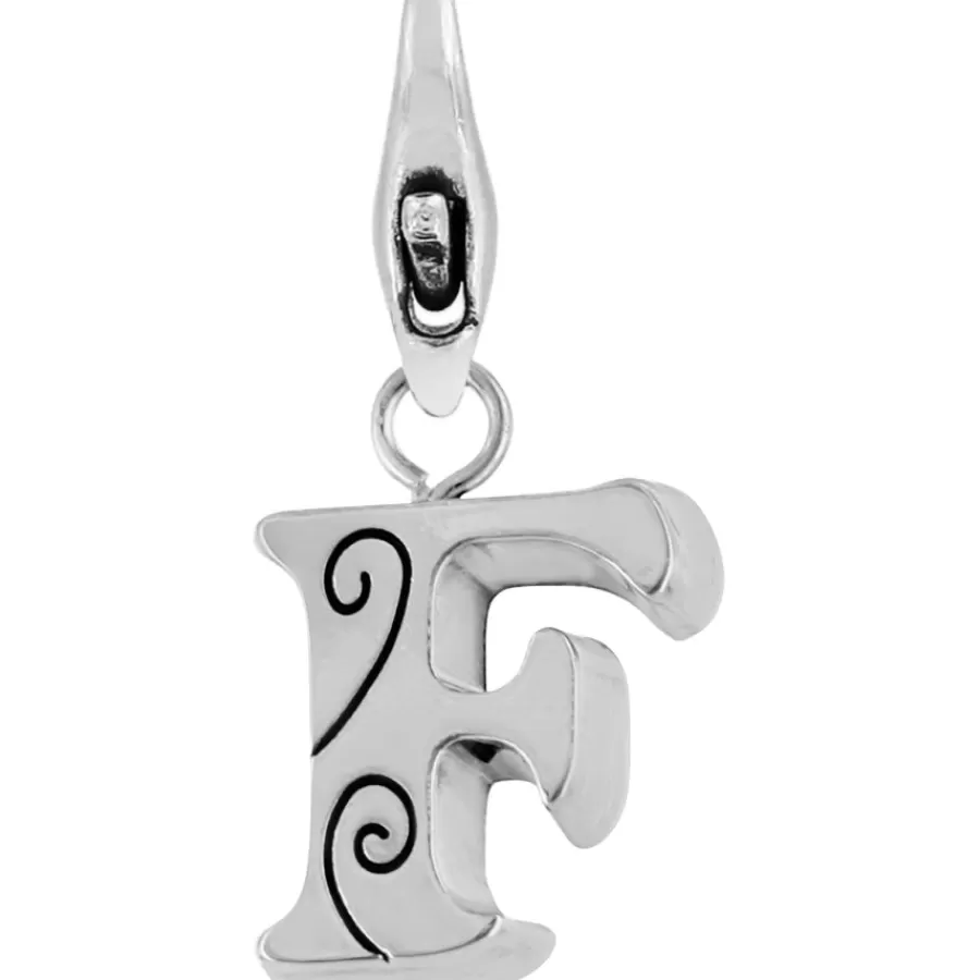 Charms>Brighton ABC Chic Alpha Snap Charm Silver