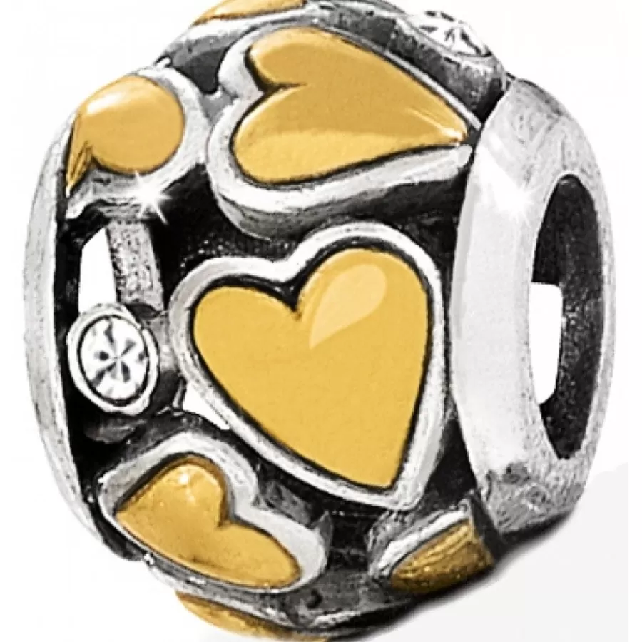 Beads & Spacers>Brighton ABC Crazy Love Bead Silver-Gold