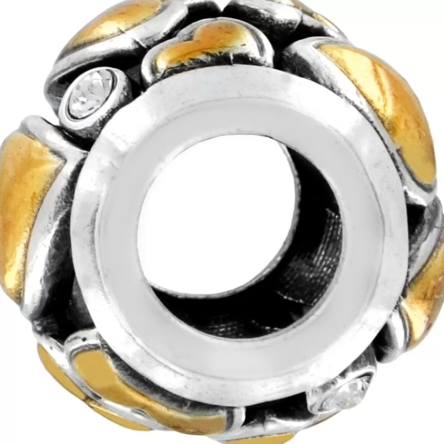 Beads & Spacers>Brighton ABC Crazy Love Bead Silver-Gold