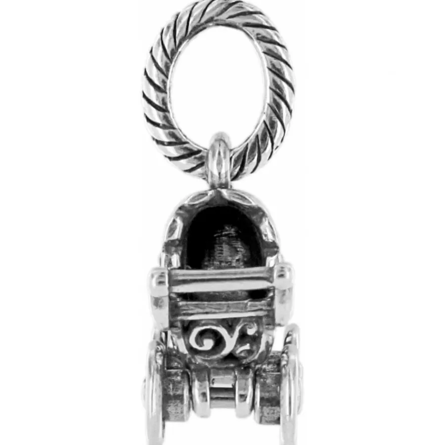 Charms>Brighton ABC Sweet Pea Stroller Charm Silver