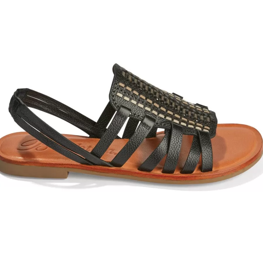 Sandals>Brighton Adella Flat Sandals Black