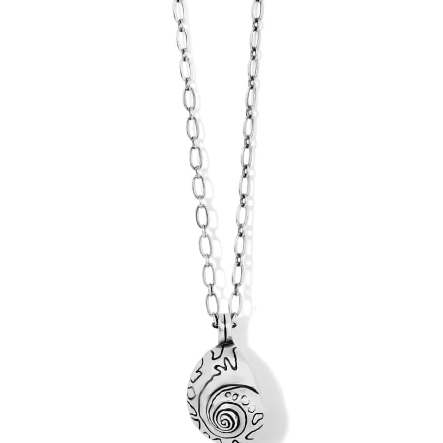 Necklaces>Brighton African Turban Shell Necklace Silver