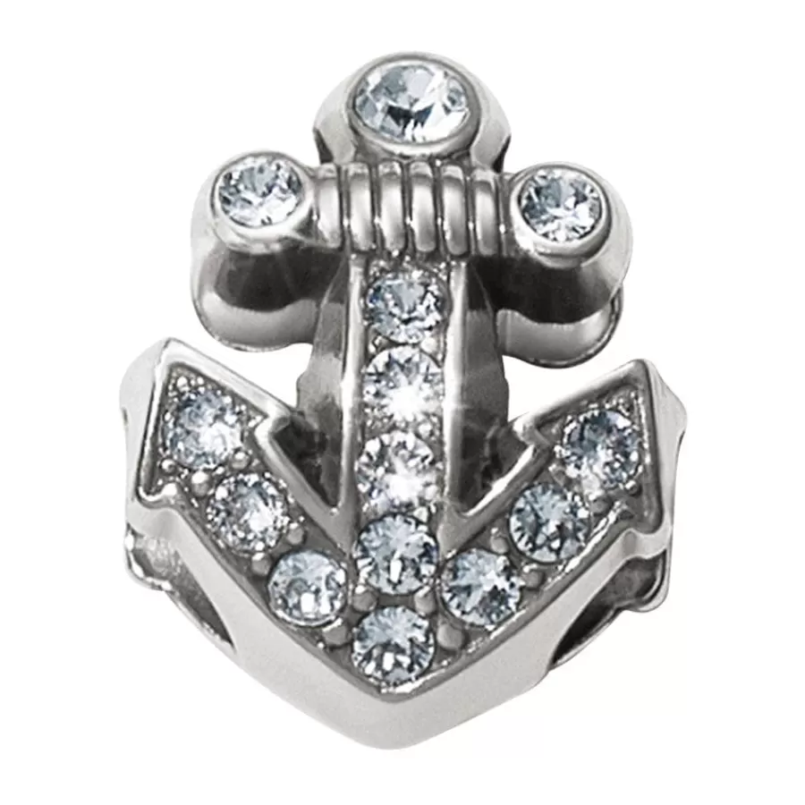 Beads & Spacers>Brighton Ahoy Anchor Double Bead Silver