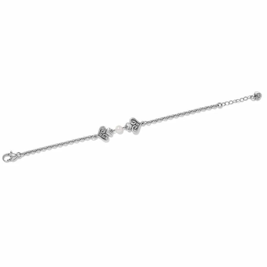 Bracelets>Brighton Alcazar Amor Pearl Bracelet Silver-Pearl