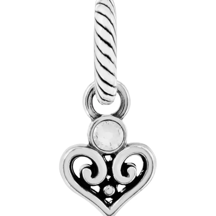 Charms>Brighton Alcazar Heart Charm Silver