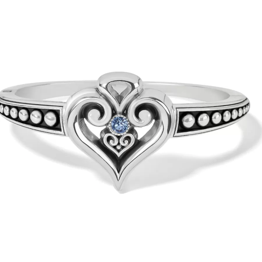 Bracelets>Brighton Alcazar Heart Glint Hinged Bangle