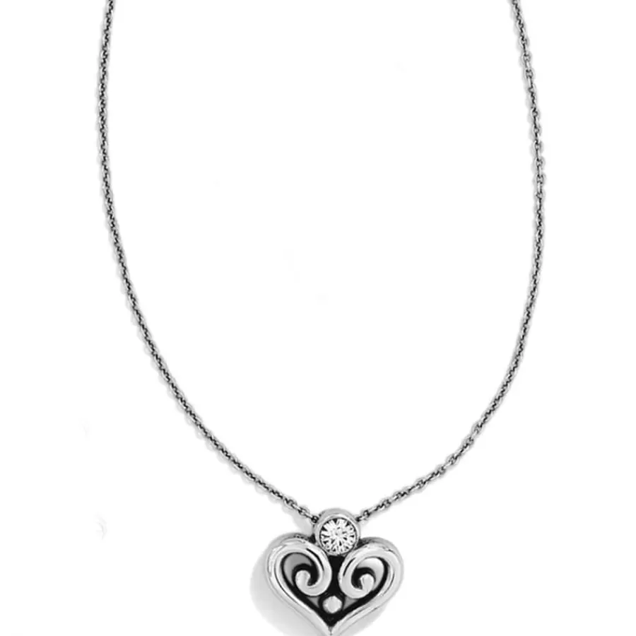 Necklaces>Brighton Alcazar Heart Necklace Silver