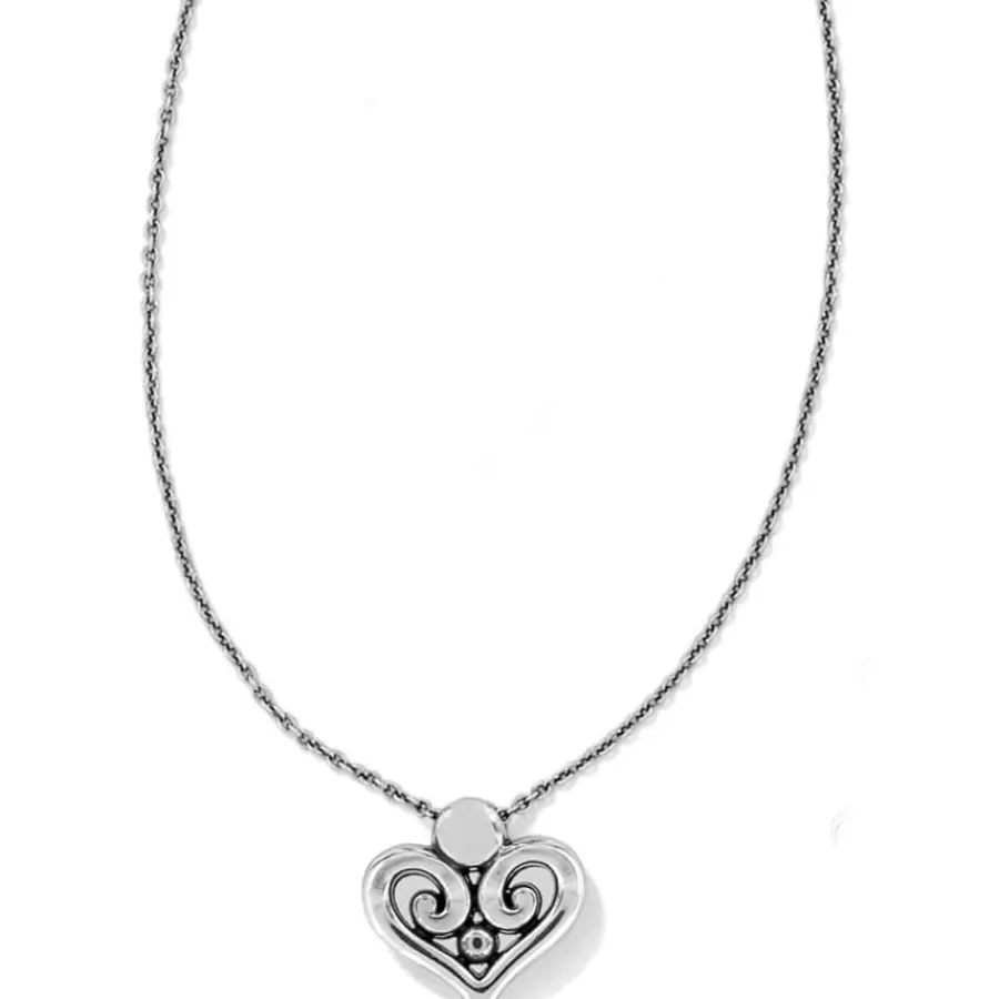 Necklaces>Brighton Alcazar Heart Necklace Silver