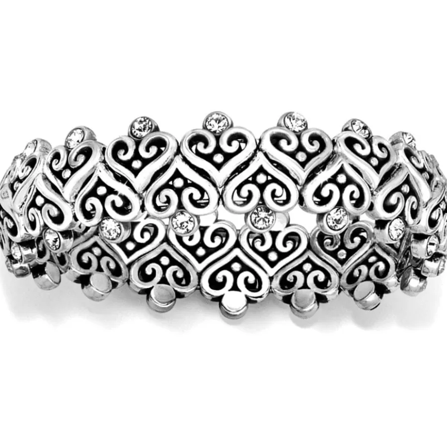 Bracelets | Smart Bands>Brighton Alcazar Heart Stretch Bracelet Silver