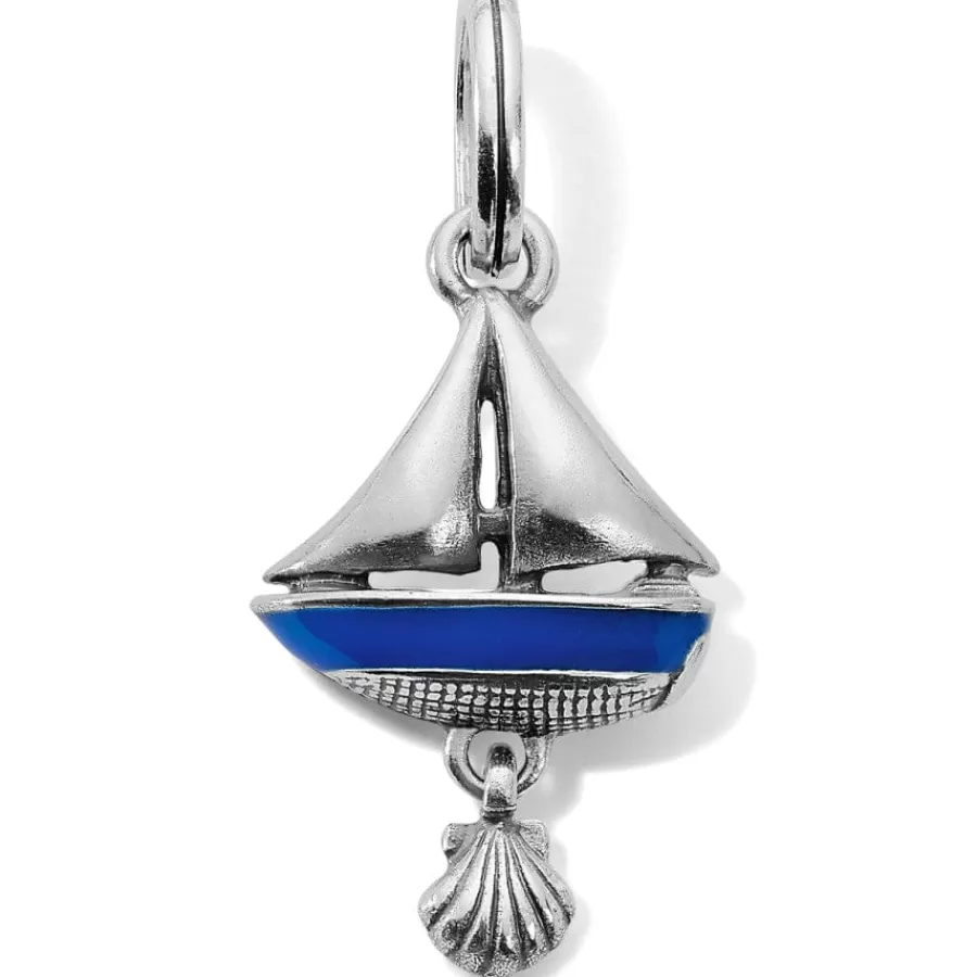 Charms>Brighton All Aboard Charm Silver-Blue