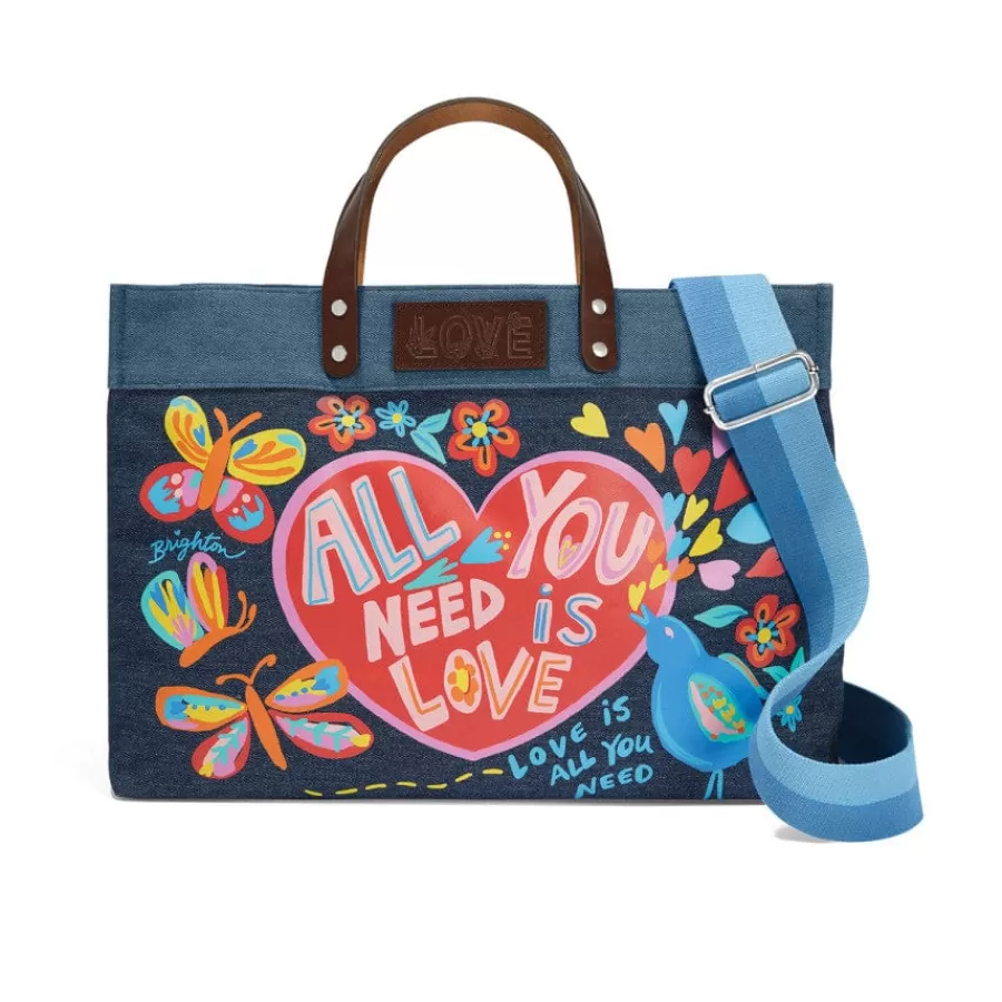 Crossbodies | Totes>Brighton All You Need East West Denim Tote Multi