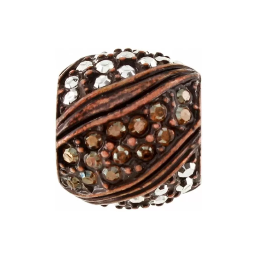 Beads & Spacers>Brighton Americana Crystal Bead CopperAntique-Metallic