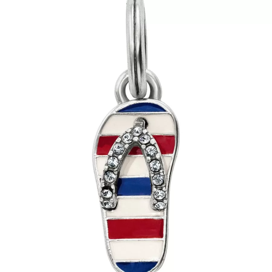 Charms>Brighton Americana Flip Flop Charm Multi