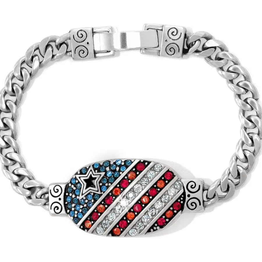 Bracelets>Brighton Americana ID Bracelet Silver-Multi