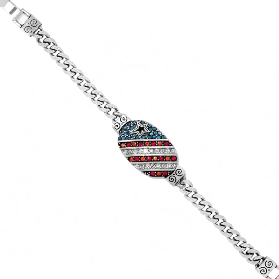 Bracelets>Brighton Americana ID Bracelet Silver-Multi