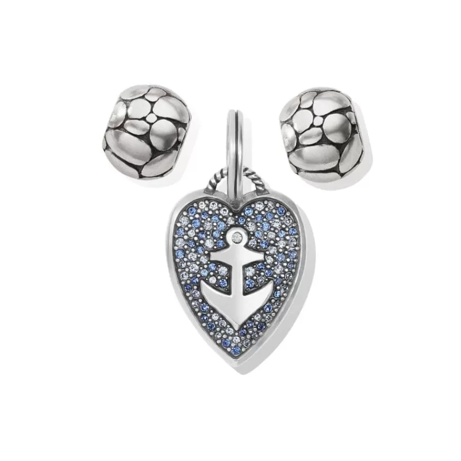 Ready-To-Wear Charm Sets>Brighton Anchor And Soul Charm Gift Set Silver-Blue