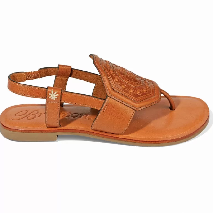 Sandals>Brighton Ancona Thongs Cognac