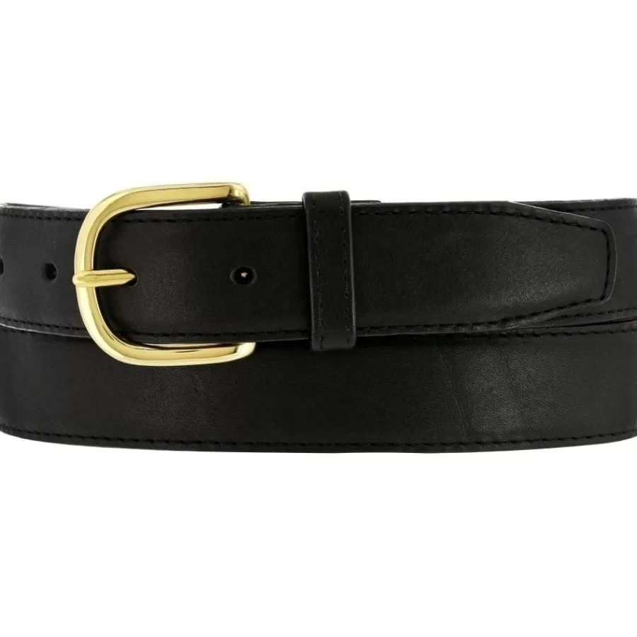 Men'S Belts & Wallets>Brighton Aniline Basic Dress Belt Black