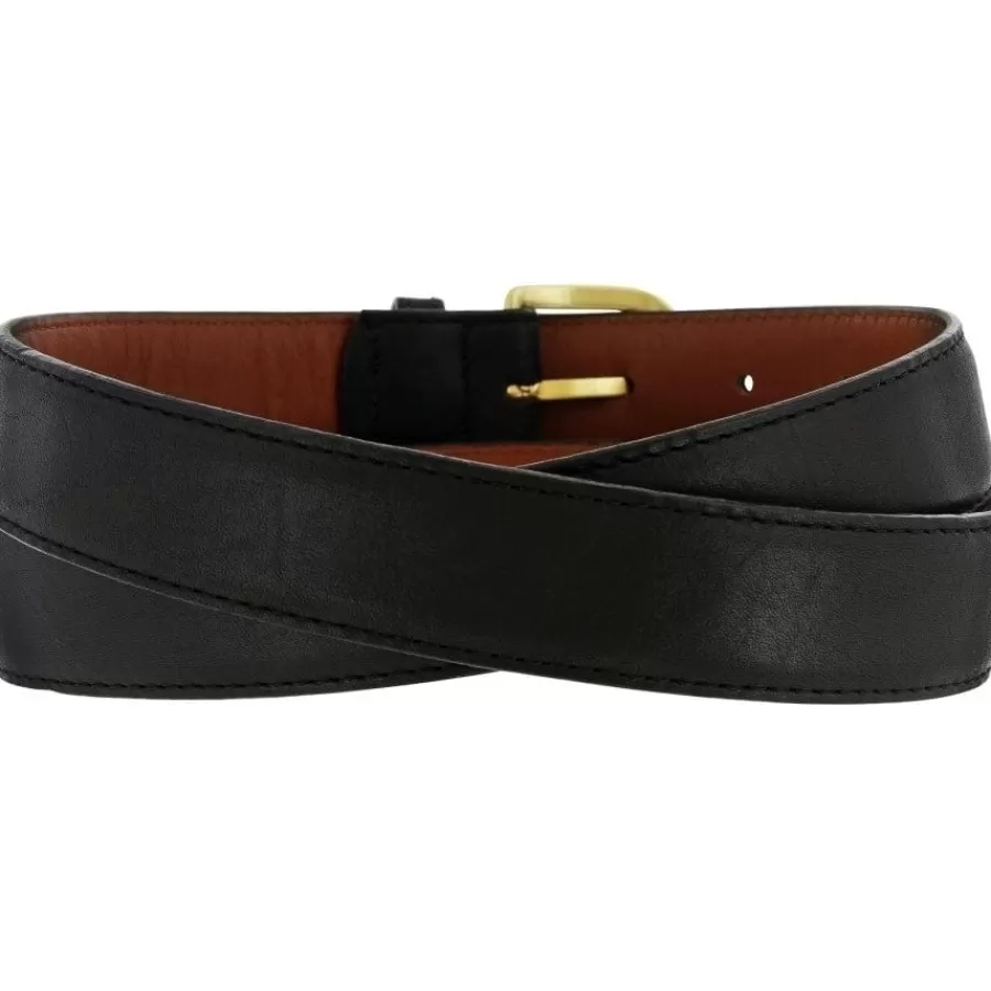 Men'S Belts & Wallets>Brighton Aniline Basic Dress Belt Black