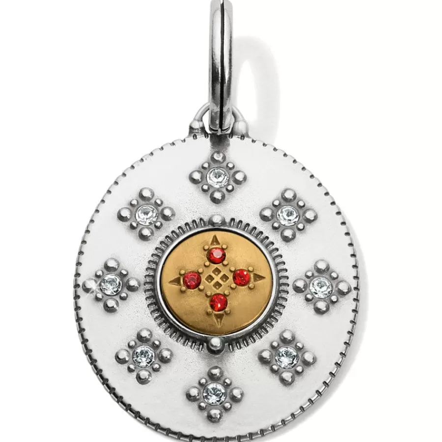 Charms>Brighton Athena Mediallion Amulet Silver-Gold