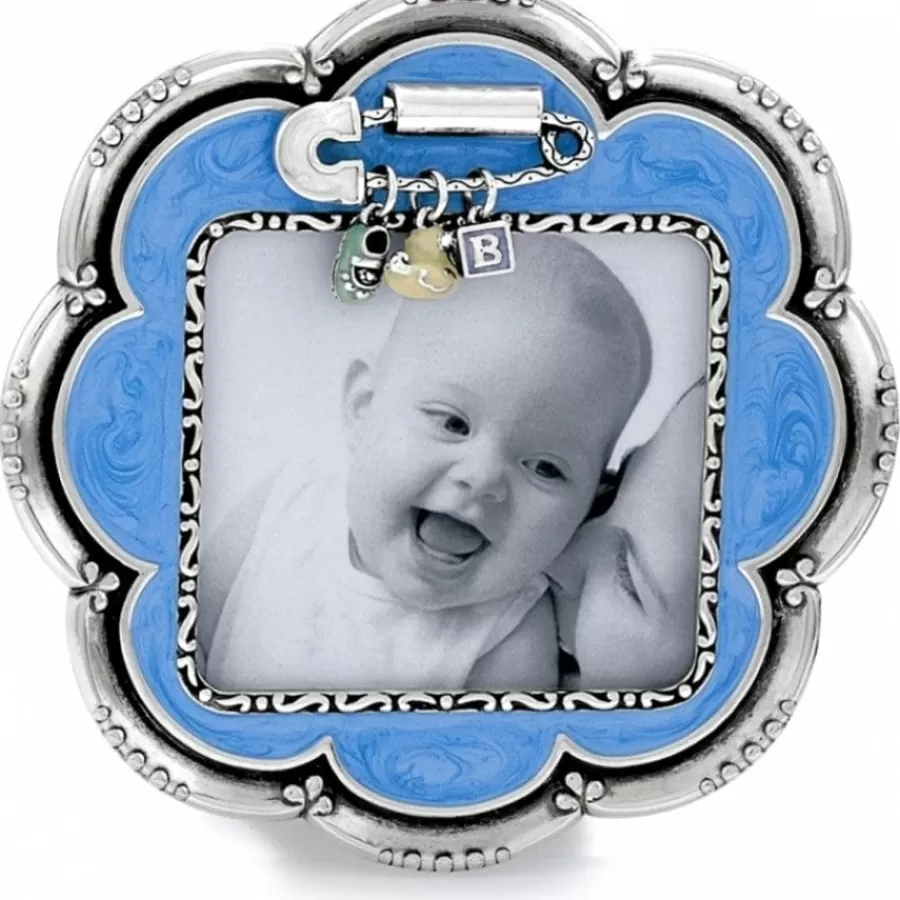 Photo Lockets | Frames>Brighton Baby Love Flower Frame blue