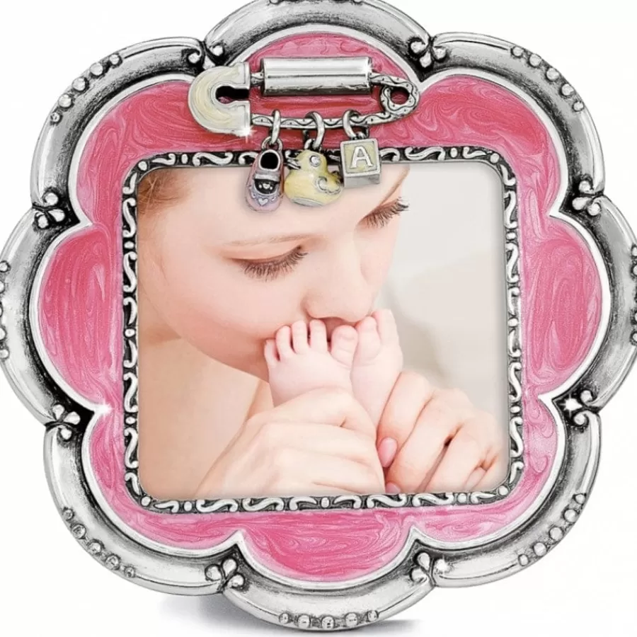 Photo Lockets | Frames>Brighton Baby Love Flower Frame pink