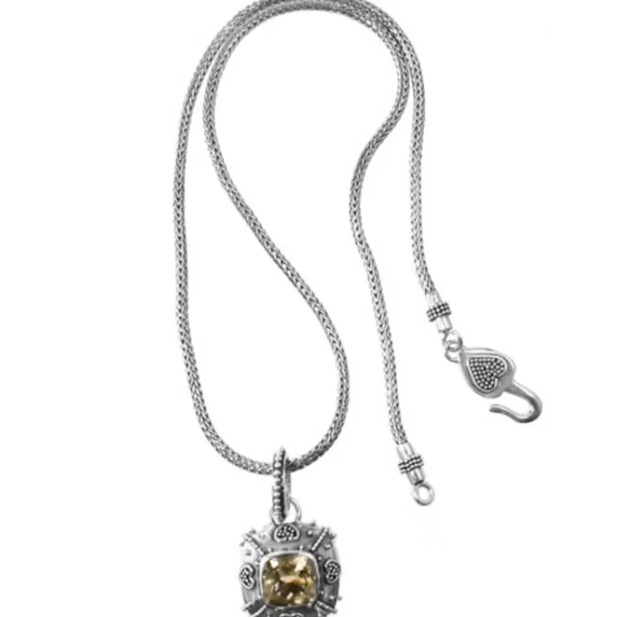 Necklaces>Brighton Bali Citrine Java Necklace Silver-Citrine