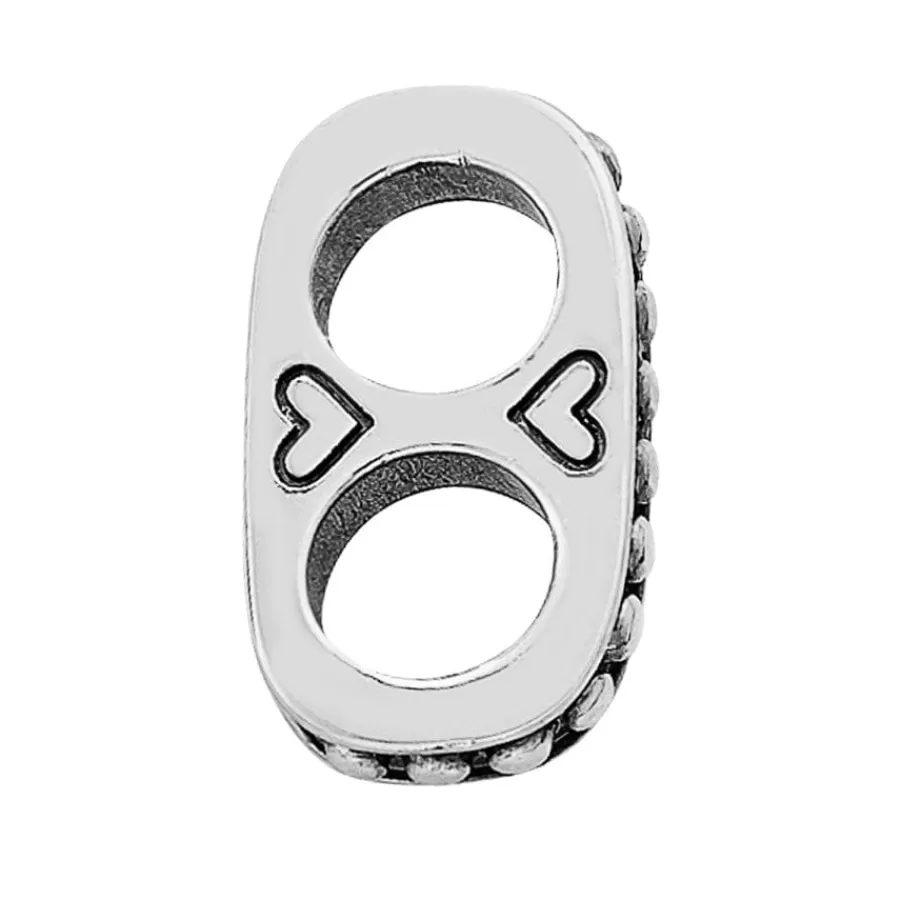 Beads & Spacers>Brighton Bali Double Spacer Silver