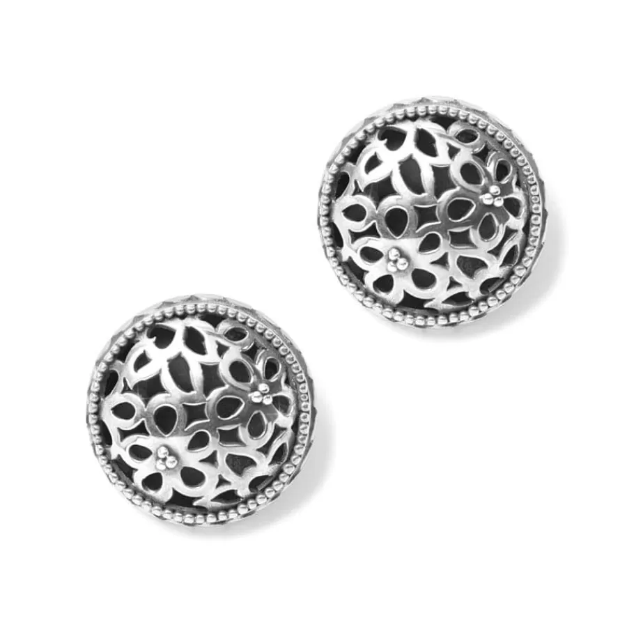 Earrings>Brighton Bali Lacy Daisy Clip Earrings Silver