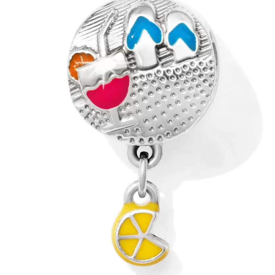 Beads & Spacers>Brighton Beach Fun Bead Silver-Multi