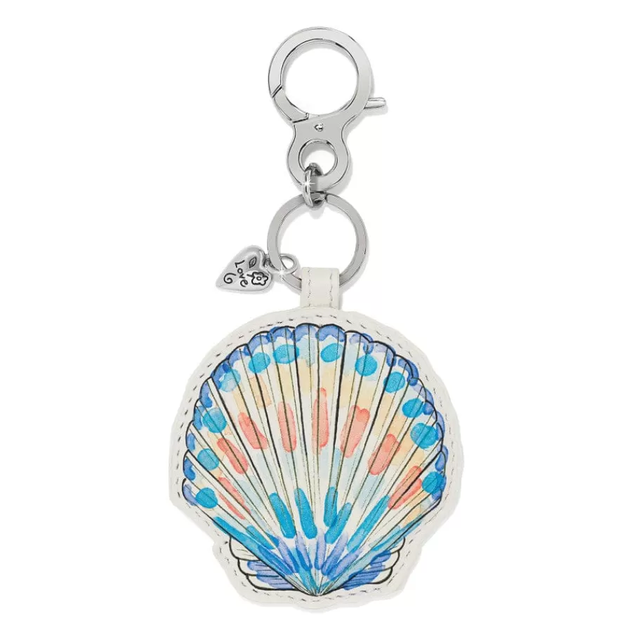 Key Fobs>Brighton Beachcomber Shell Handbag Fob White-Multi