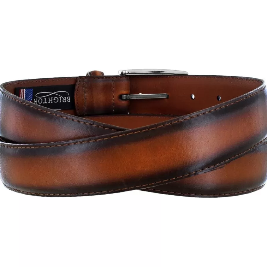 Men'S Belts & Wallets>Brighton Bedford Belt Tan