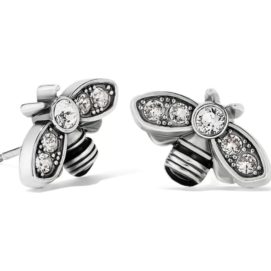 Earrings>Brighton Bee Beautiful Mini Post Earrings Silver