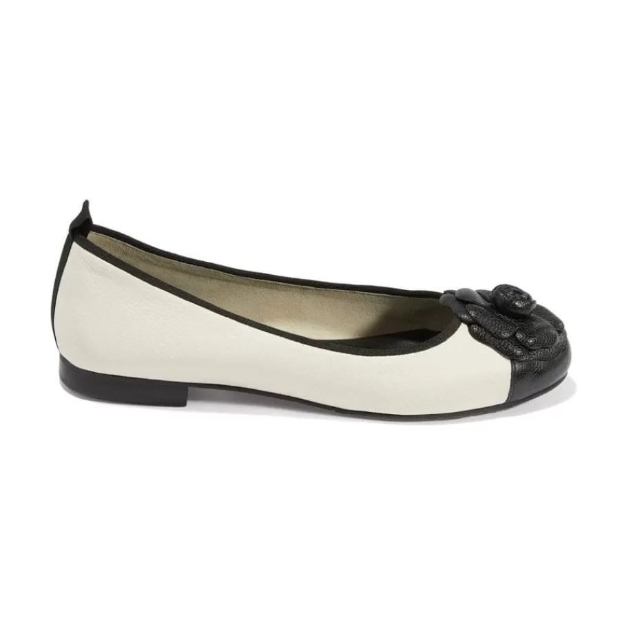 Flats>Brighton Belle Ballerinas Black-White