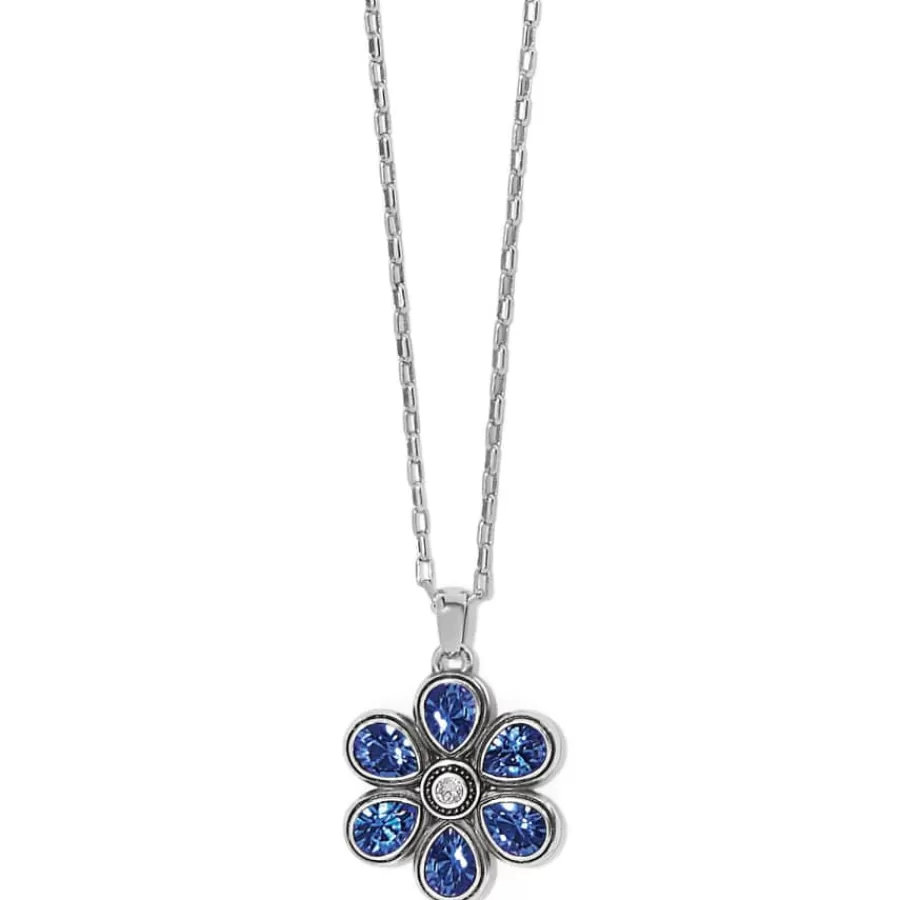 Necklaces>Brighton Bellissima Fiore Blues Reversible Necklace Silver-Blue