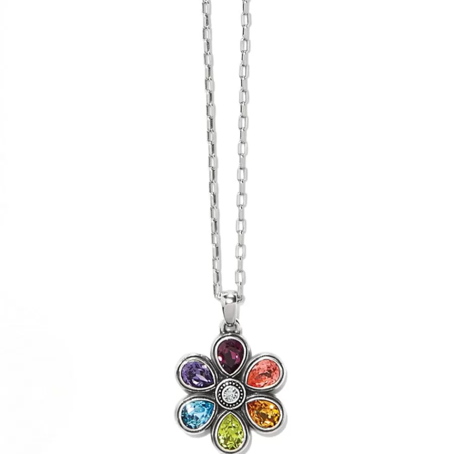 Necklaces>Brighton Bellissima Fiore Reversible Necklace Silver-Multi