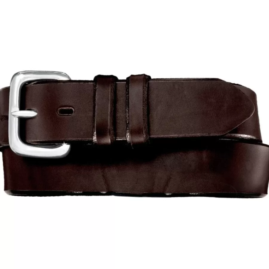 Men'S Belts & Wallets>Brighton Beveled City Gear Belt Brown