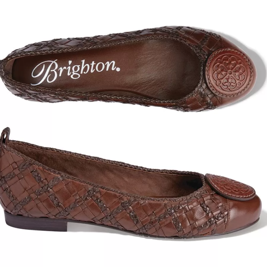 Flats>Brighton Bianca Ballerinas Caramel