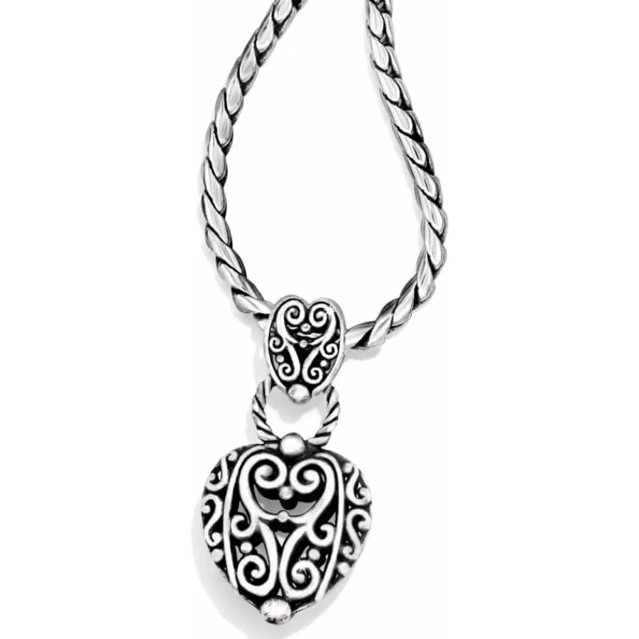 Necklaces>Brighton Bibi Heart Necklace Silver