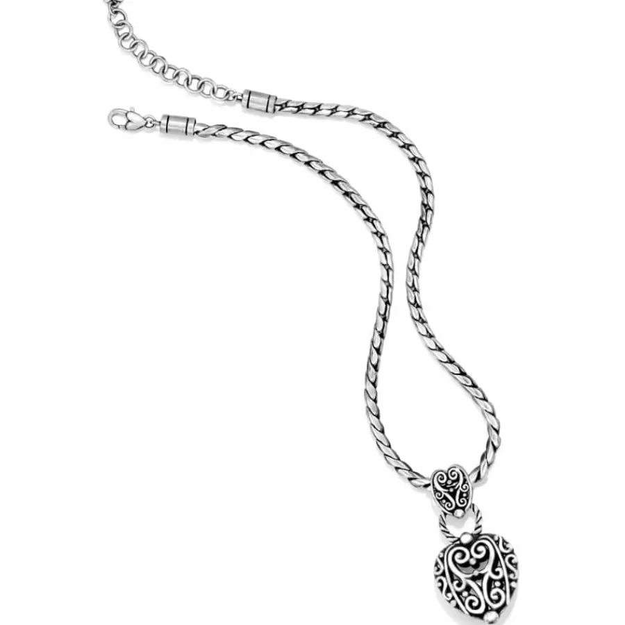 Necklaces>Brighton Bibi Heart Necklace Silver