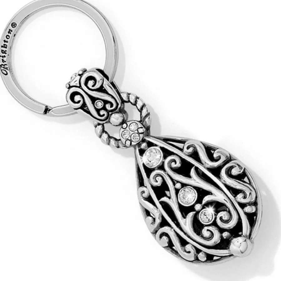 Key Fobs>Brighton Bibi Scroll Key Fob Silver