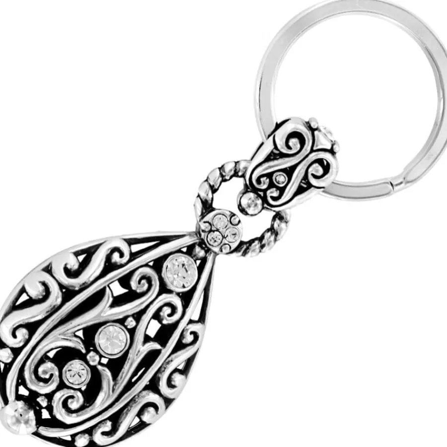 Key Fobs>Brighton Bibi Scroll Key Fob Silver