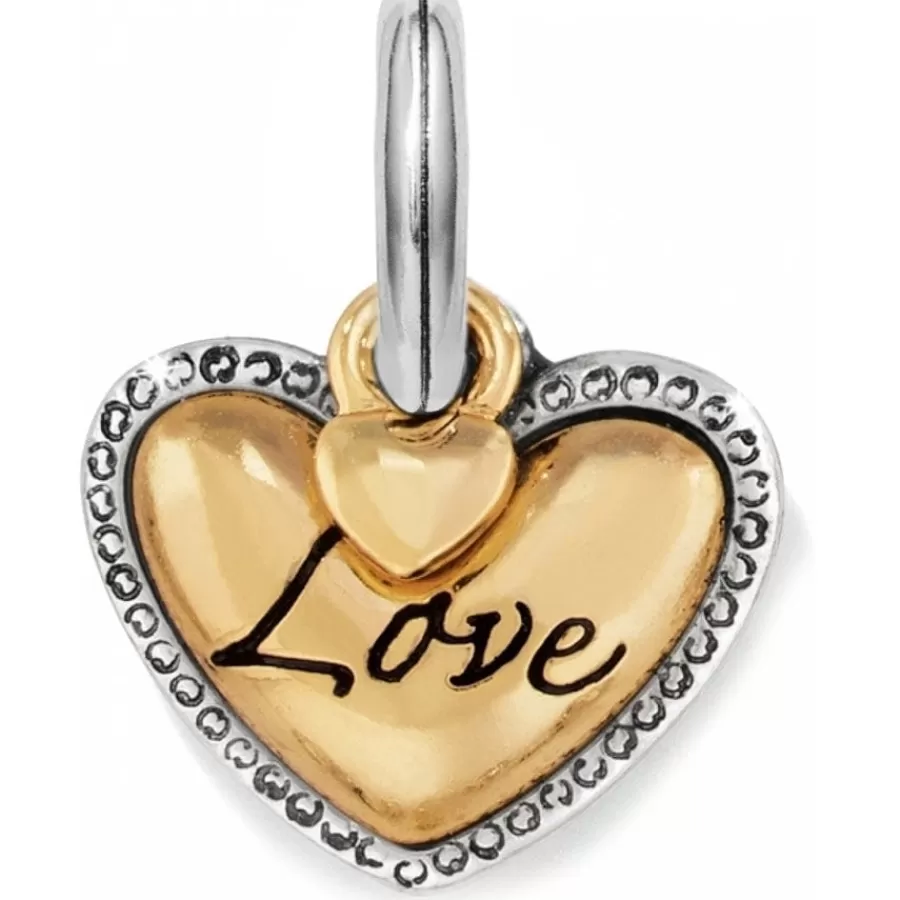 Charms>Brighton Big Love Charm Silver-Gold