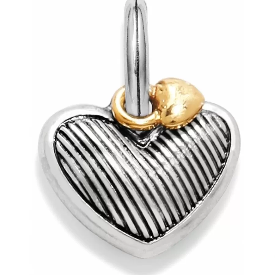 Charms>Brighton Big Love Charm Silver-Gold