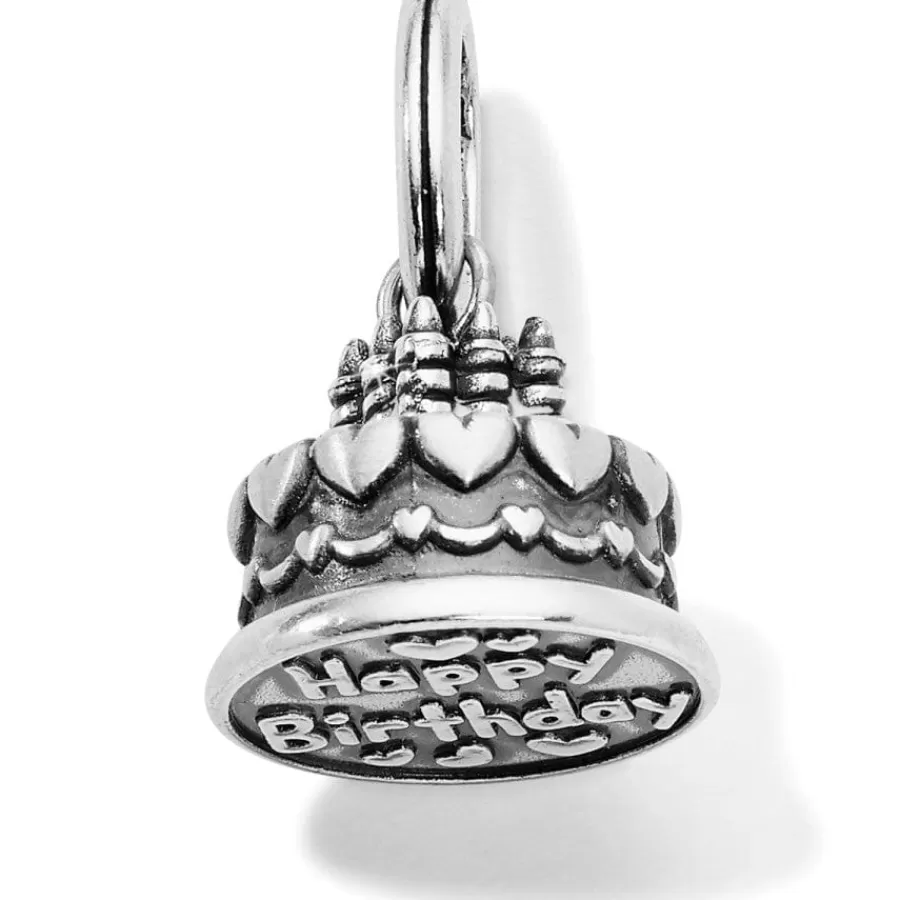 Charms>Brighton Birthday Cake Charm Silver