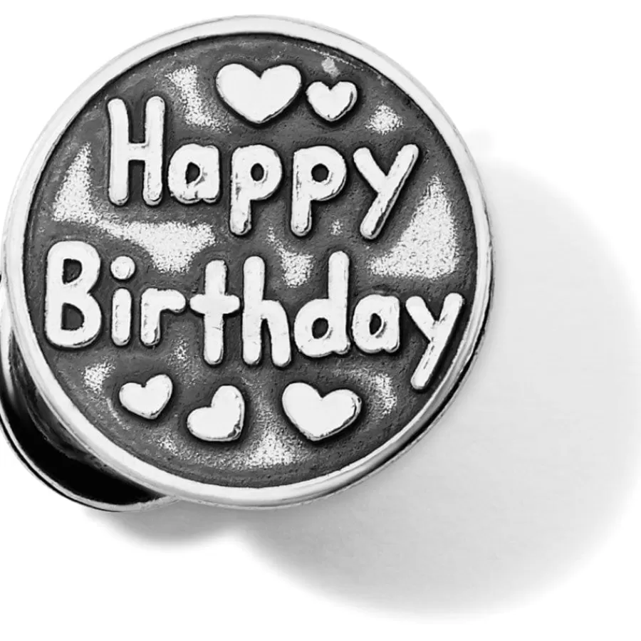 Charms>Brighton Birthday Cake Charm Silver