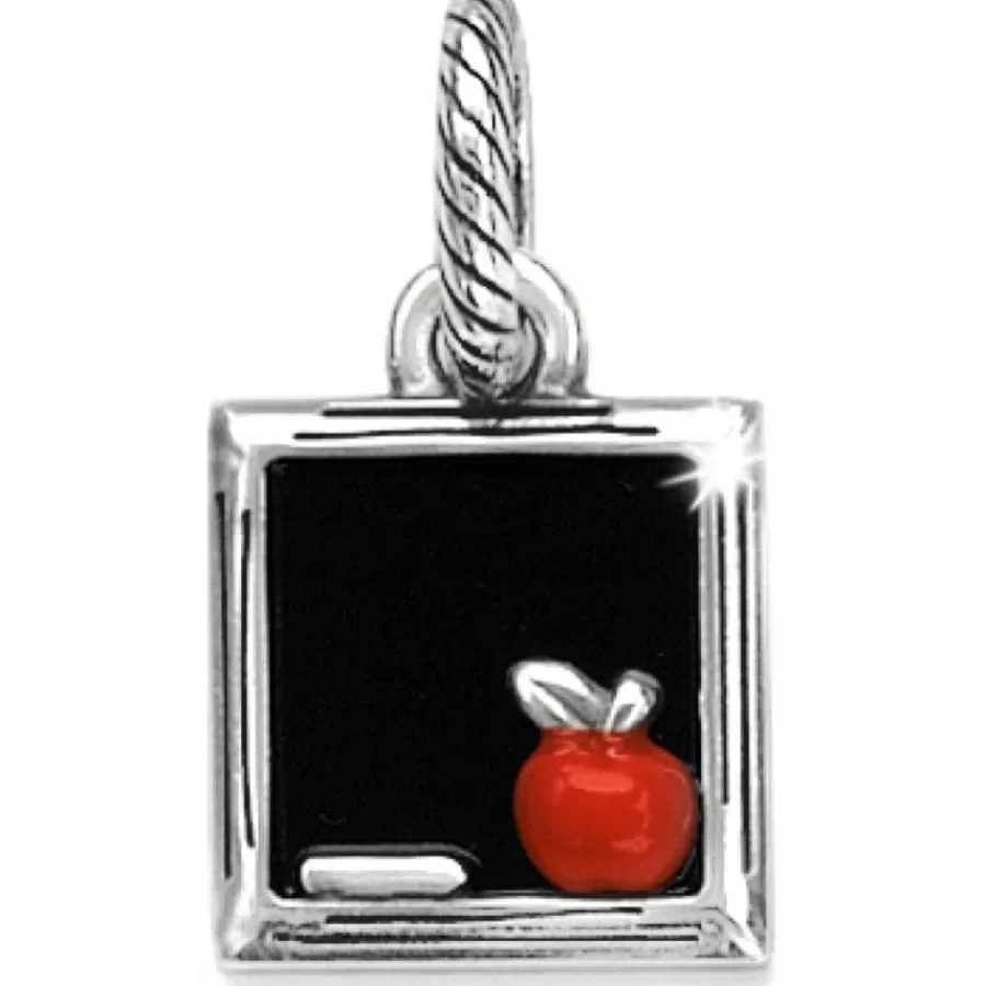 Charms>Brighton Blackboard Charm Silver-Black