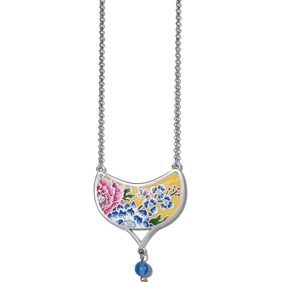 Necklaces>Brighton Blossom Hill Garden Drop Necklace Silver-Multi