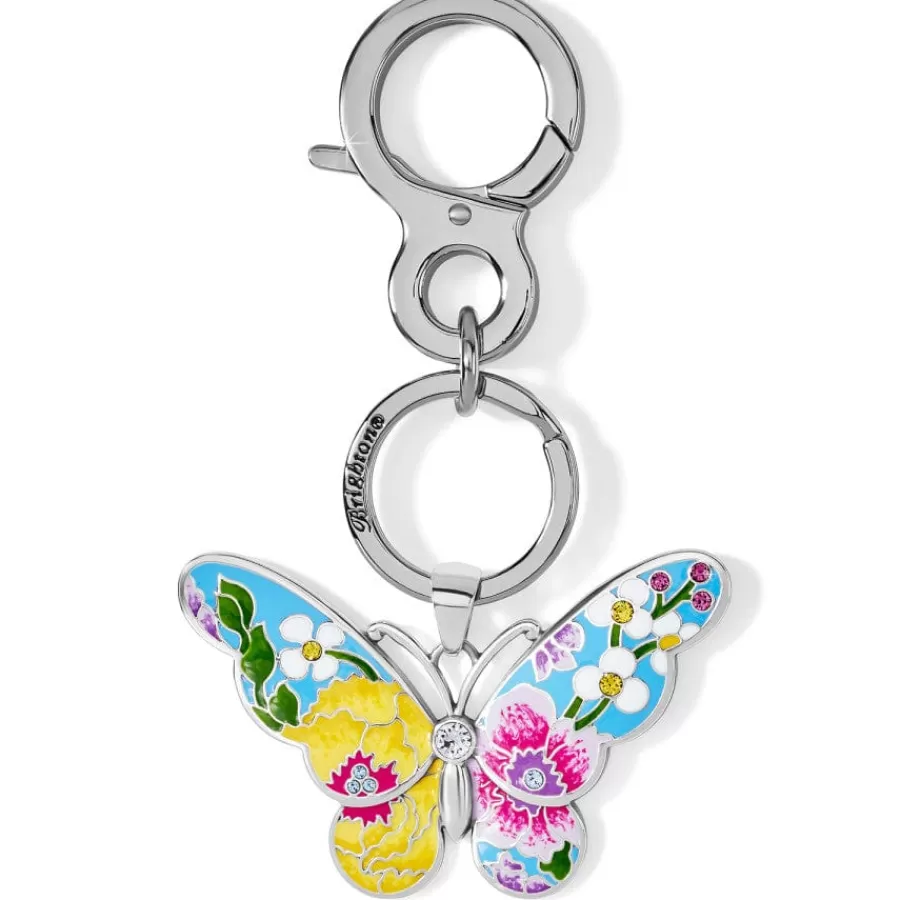 Key Fobs>Brighton Blossom Hill Garden Handbag Fob Silver-Multi