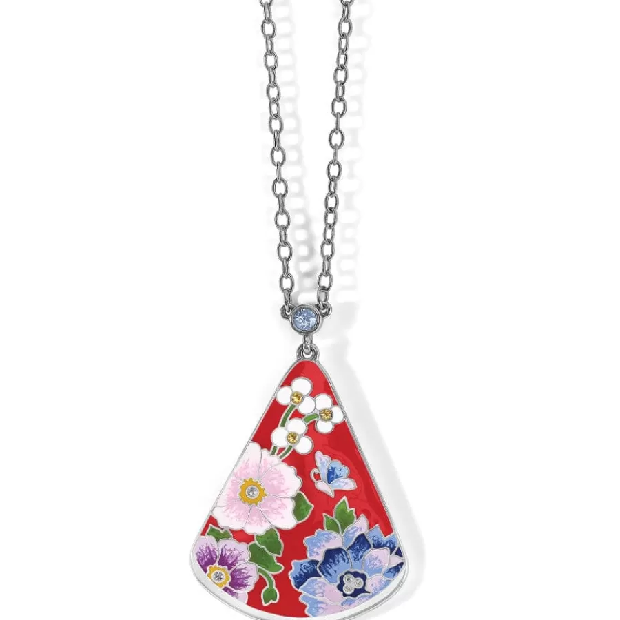 Necklaces>Brighton Blossom Hill Rouge Drop Necklace Red-Multi